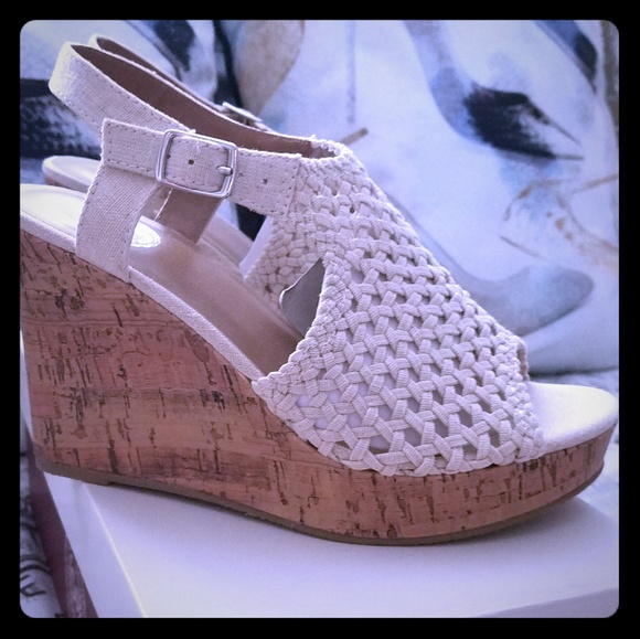 SO Shoes - SO Perch Wedges Natural